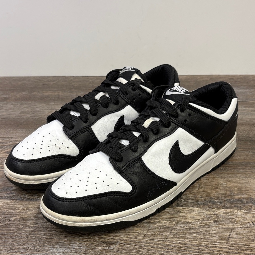 Nike Dunk Low “Panda” Black / White Leather DD1391-100 • Men’s 9